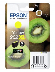 Epson Kiwi Singlepack Yellow 202XL Claria Premium Ink 2