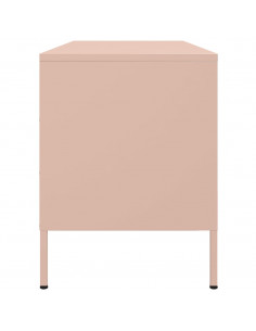 Mobile TV Rosa 100,5x39x50,5 cm in Acciaio 2