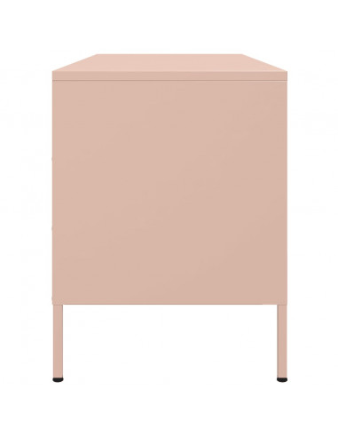 Mobile TV Rosa 100,5x39x50,5 cm in Acciaio