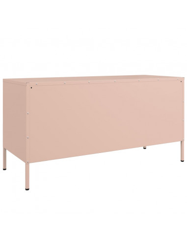 Mobile TV Rosa 100,5x39x50,5 cm in Acciaio