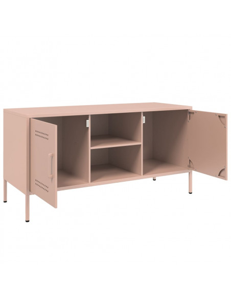 Mobile TV Rosa 100,5x39x50,5 cm in Acciaio