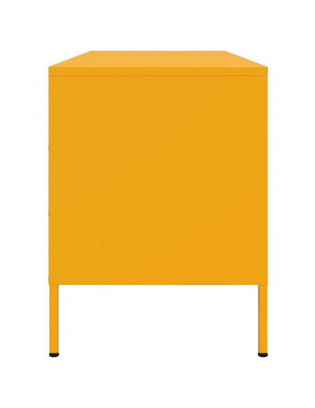 Mobile TV Giallo Senape 100,5x39x50,5 cm in Acciaio