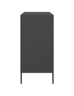 Credenza Nera 68x39x79 cm in Acciaio 2