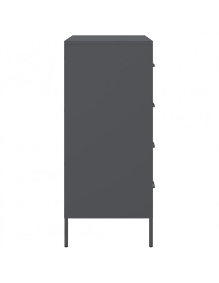 Credenza Antracite 68x39x89 cm in Acciaio