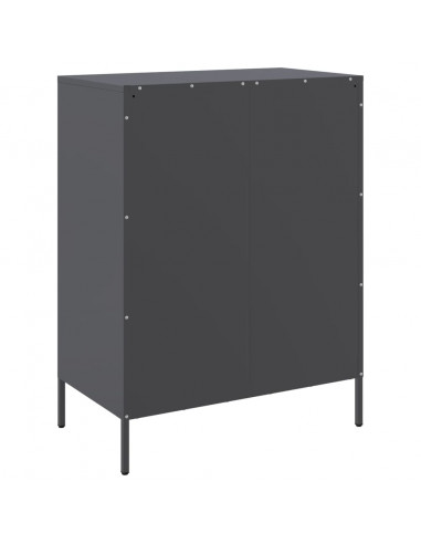 Credenza Antracite 68x39x89 cm in Acciaio