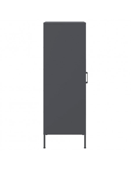 Credenza Antracite 36x39x113 cm in Acciaio
