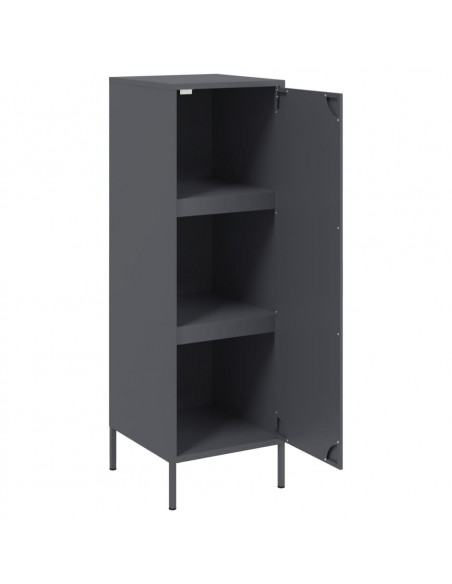 Credenza Antracite 36x39x113 cm in Acciaio