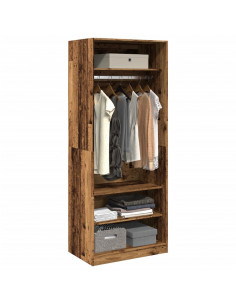 Armadio Legno Antico 80x50x200 cm in Legno Multistrato 2