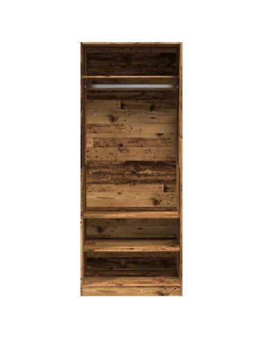 Armadio Legno Antico 80x50x200 cm in Legno Multistrato