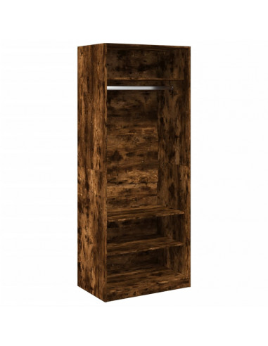 Armadio Rovere Fumo 80x50x200 cm in Legno Multistrato