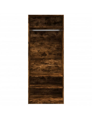 Armadio Rovere Fumo 80x50x200 cm in Legno Multistrato