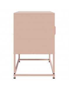 Mobile TV Rosa 68x39x60,5 cm in Acciaio 2