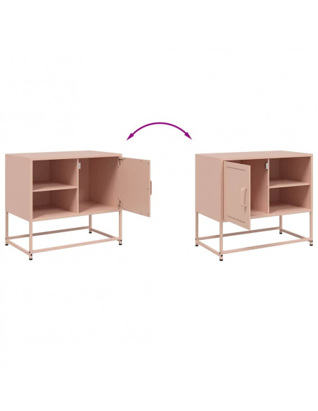 Mobile TV Rosa 68x39x60,5 cm in Acciaio