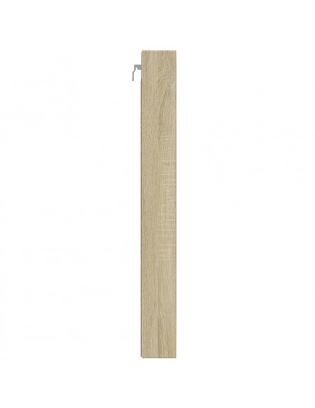Armadietto Vetrina Rovere Sonoma 100x8,5x75cm Legno Multistrato