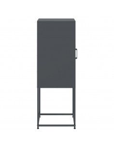 Credenza Antracite 36x39x107 cm in Acciaio 2