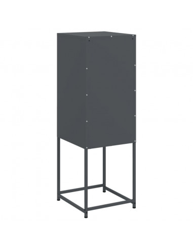 Credenza Antracite 36x39x107 cm in Acciaio