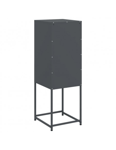 Credenza Antracite 36x39x107 cm in Acciaio