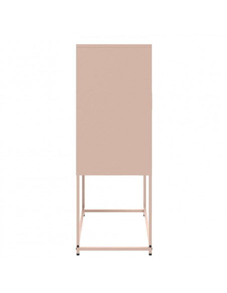 Credenza Rosa 68,5x38,5x107 cm in Acciaio