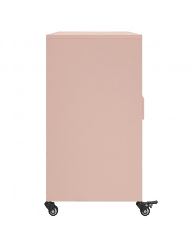 Credenza Rosa 100,5x39x72 cm in Acciaio Laminato a Freddo