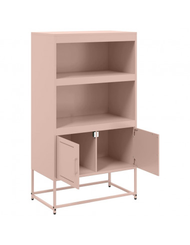 Credenza Rosa 68,5x38,5x123,5 in Acciaio
