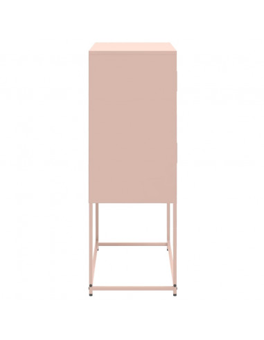 Credenza Rosa 68,5x38,5x107 cm in Acciaio