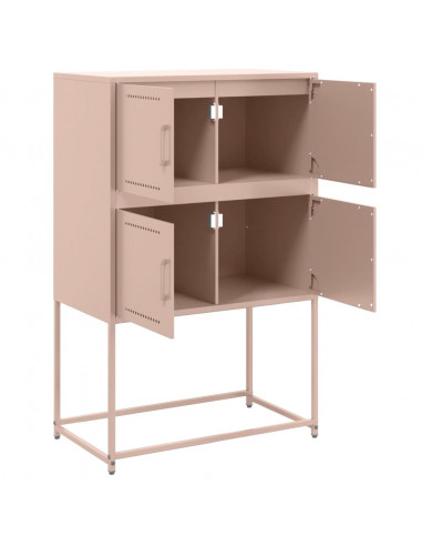 Credenza Rosa 68,5x38,5x107 cm in Acciaio