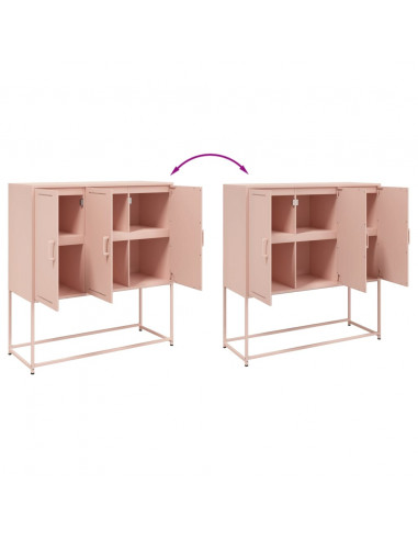 Credenza Rosa 100,5x39x107 cm in Acciaio