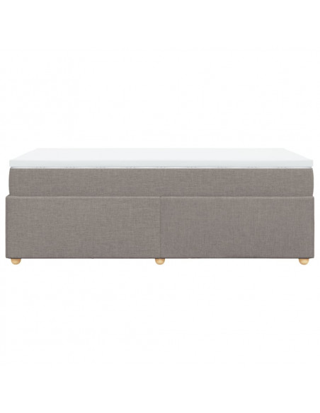 Giroletto a Molle con Materasso Tortora 90x200 cm inTessuto