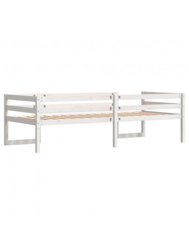 Giroletto per Bambini Bianco 80x200cm in Legno Massello di Pino