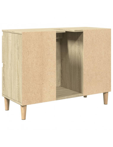Mobile Lavabo Rovere Sonoma 80x33x60 cm in Legno Multistrato