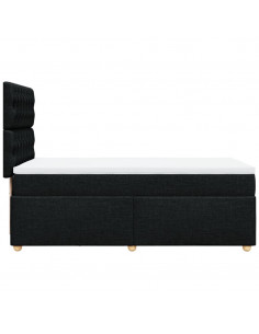 Giroletto a Molle con Materasso Nero 80x200 cm inTessuto 2