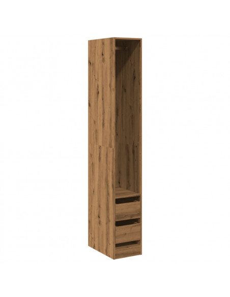 Armadio Rovere Artigianale 30x50x200 cm in Legno Multistrato