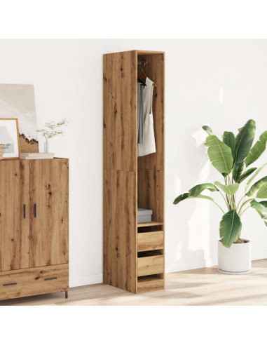 Armadio Rovere Artigianale 30x50x200 cm in Legno Multistrato