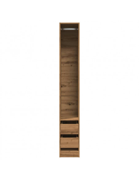 Armadio Rovere Artigianale 30x50x200 cm in Legno Multistrato