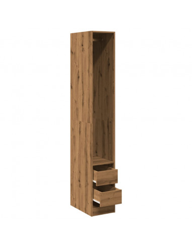 Armadio Rovere Artigianale 30x50x200 cm in Legno Multistrato