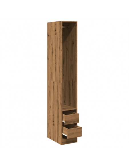 Armadio Rovere Artigianale 30x50x200 cm in Legno Multistrato