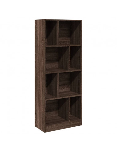 Libreria Rovere Marrone 57x28,5x141 cm in Legno Multistrato