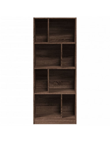 Libreria Rovere Marrone 57x28,5x141 cm in Legno Multistrato