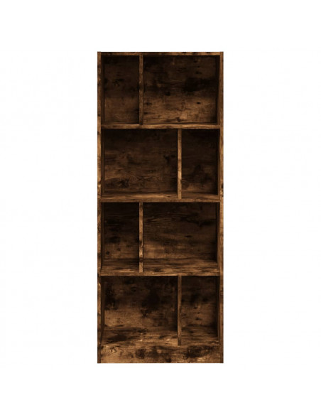 Libreria Rovere Fumo 57x28,5x141 cm in Legno Multistrato