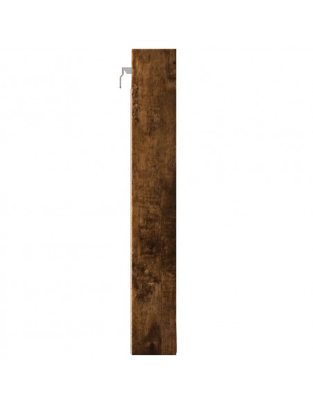 Armadietto Vetrina Rovere Fumo 100x8,5x58 cm Legno Multistrato