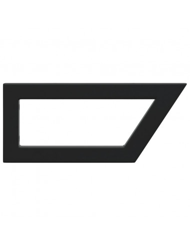 Reggimensole per Lavabo 2 pz Nere Trapezio in Acciaio