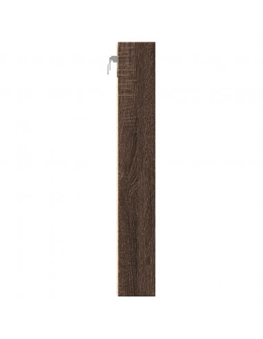 Armadietto Vetrina Rovere Marrone 60x8,5x58cm Legno Multistrato