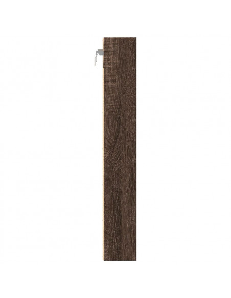 Armadietto Vetrina Rovere Marrone 60x8,5x58cm Legno Multistrato