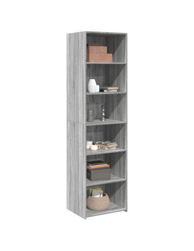 Credenza Grigio Sonoma 50x41x185 in Legno Multistrato