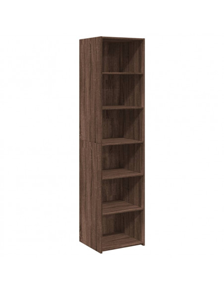 Credenza Rovere Marrone 45x41x185 cm in Legno Multistrato