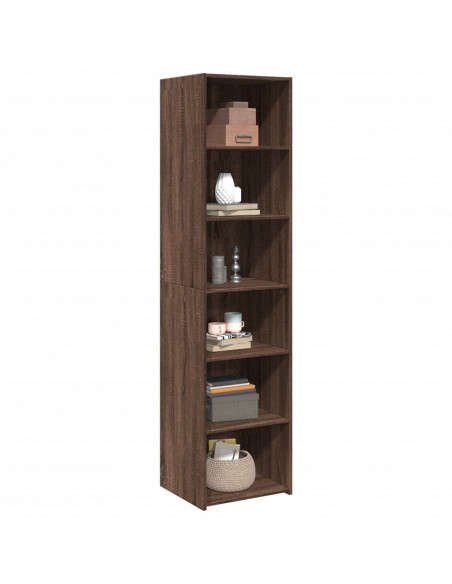 Credenza Rovere Marrone 45x41x185 cm in Legno Multistrato