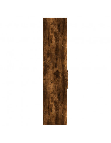 Credenza Rovere Fumo 70x42,5x185 cm in Legno Multistrato