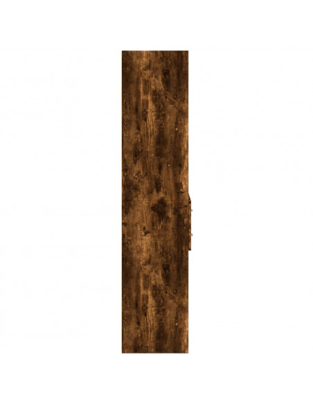 Credenza Rovere Fumo 70x42,5x185 cm in Legno Multistrato