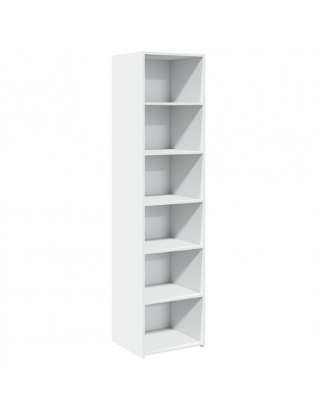 Credenza Bianca 45x41x185 cm in Legno Multistrato
