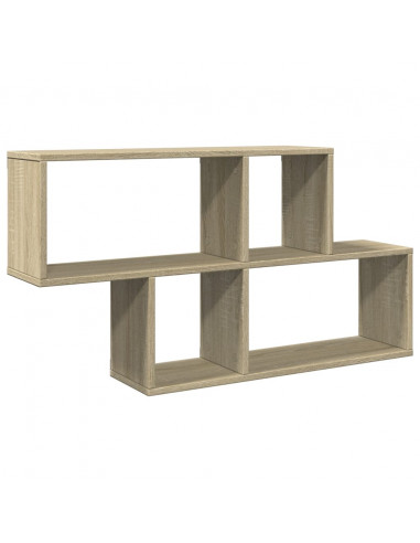 Scaffale a Parete Rovere Sonoma 100x20x53cm Legno Multistrato
